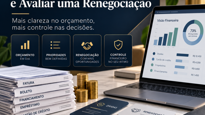 Endividamento: Como Organizar as Dívidas e Avaliar uma Renegociação