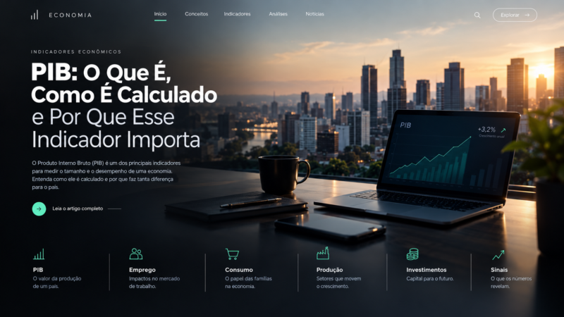 PIB: O Que É, Como É Calculado e Por Que Esse Indicador Importa