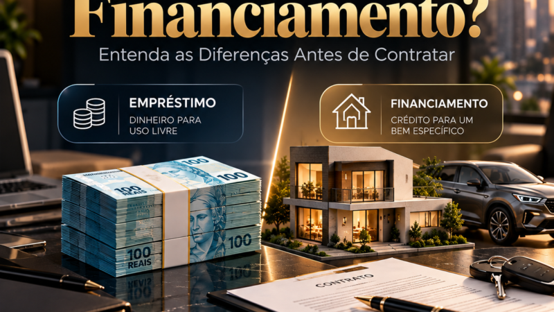 Empréstimo ou Financiamento: Entenda as Diferenças Antes de Contratar